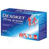 Dexoket 25mg granule por. gra. sol. 10x25mg