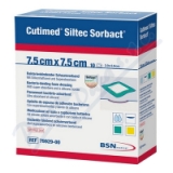 Cutimed Siltec Sorbact 7. 5x7. 5cm antimikr. kr. 10ks