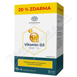 APOROSA Vitamin D3 2000I. U.  tob. 75+15