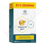 APOROSA Vitamin K2+D3 MK-7 cps. 45+15