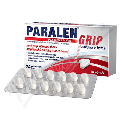 Paralen Grip Chřipka+bolest 500-25-5mg tbl.flm24 I